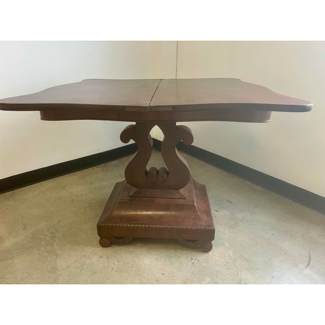 Antique Entryway Foyer Hall Card Game Dining Table For Sale - Image 9 of 11