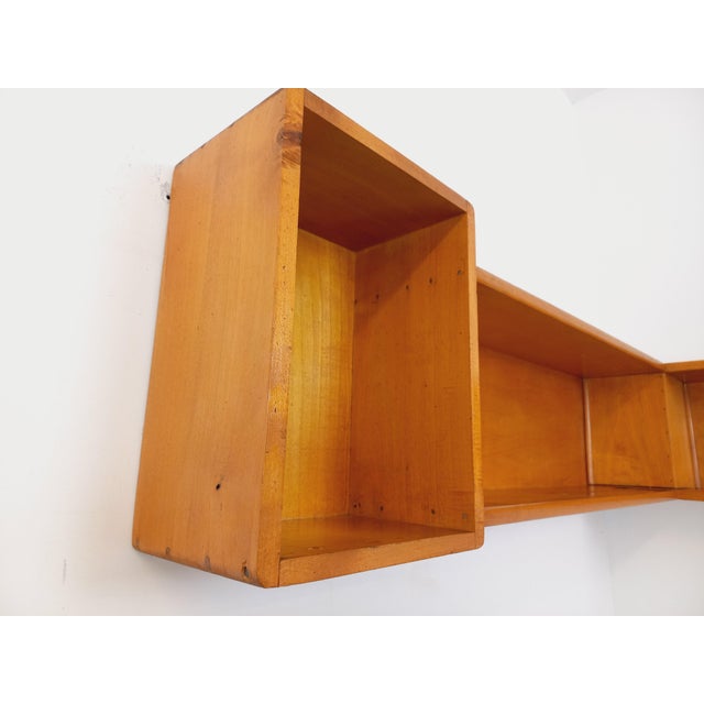 Vintage Wooden Corner Wall Shelf, 1970s For Sale - Image 13 of 18