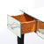 Art Deco Hollywood Mirrored Trifold Ebonized Cabriole Leg Vanity W/ Glass Pulls For Sale - Image 9 of 18