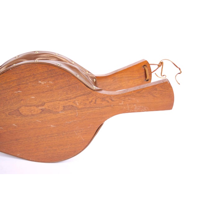 Wood French Carved Walnut Forged Iron & Leather Fireplace Bellows For Sale - Image 7 of 10