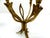 Three-Light Tripod Brass Candlesticks with Organic Floral Decoration, 1960s, Set of 2 For Sale - Image 6 of 8