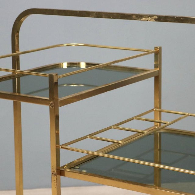 Brass Bar Cart, 1970s For Sale - Image 3 of 9
