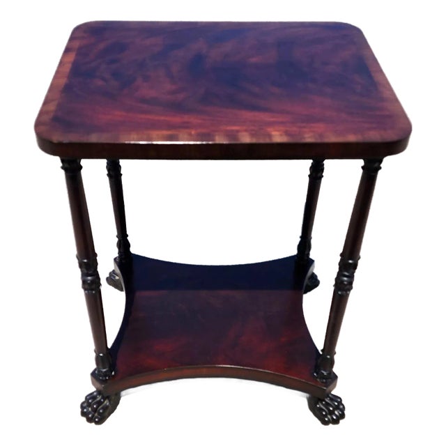 Claw Footed Occasional Lamp Side Table by Hickory Chair Co For Sale