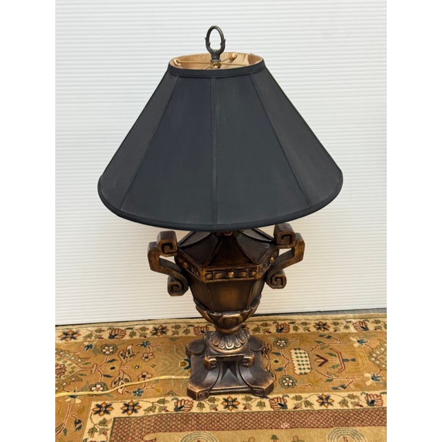 Neoclassical Style Urn Shaped Table Lamp For Sale - Image 10 of 12