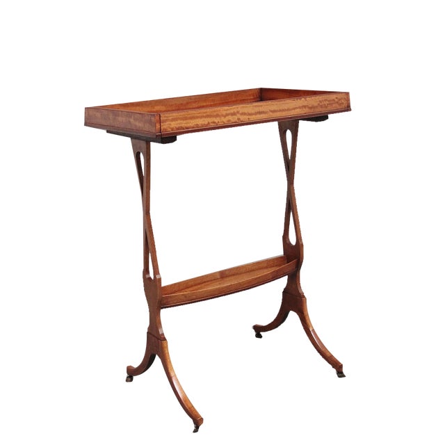 19th Century Sheraton Revival Satinwood Serving Table, 1830s For Sale