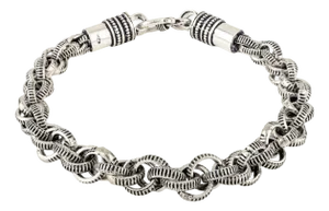 Carat&her Handmade Byzantine Kette Silver Chain Unisex Armband