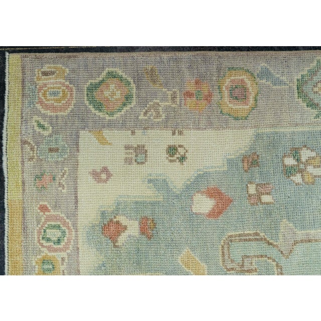 Early 21st Century Turkish Oushak Rug 5' x 6'4" #20423 For Sale - Image 5 of 8