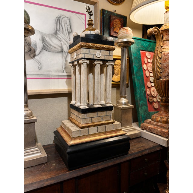 1950s Large Neoclassical Italian Grand Tour Architectural Model of a Temple Dedicated to Cupid (Eros) For Sale - Image 5 of 15