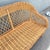 Vintage Boho Chic Woven Wicker Love Seat For Sale - Image 4 of 10