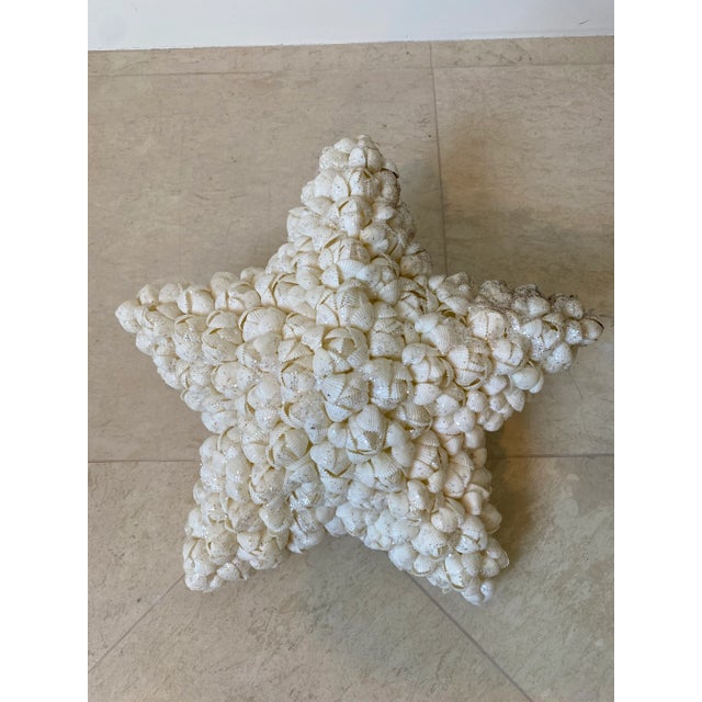 Fabulous Extra Large 1980’s Seashell Encrusted Star. Measuring 14.5” wide, 14.5”tall and 6” deep. Seashells cover the...