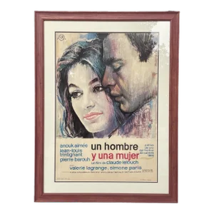 Framed Movie Poster of a Man and a Woman
