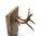 Brown 1960's Original Painting of a Businessman Altered With Antlers For Sale - Image 8 of 13