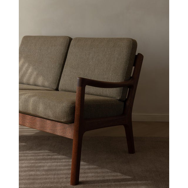 Vintage Danish Senator 2-Seater Sofa with Teak Frame by Ole Wanscher for Cado, 1960s For Sale - Image 18 of 18