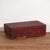 Wood Antique Rectangular Box with Floral Motifs, 1900s For Sale - Image 7 of 7