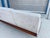 White Mid-Century Walnut and Aluminum Three-Seat Sofa, 1960s For Sale - Image 8 of 8
