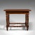 This is a small antique console table. An English, pitch pine ecclesiastical or side table, dating to the late Victorian...