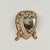 Charming antique sailor valentine handcrafted in exotic seashells in heart form with an image of a sailing ship as seen...