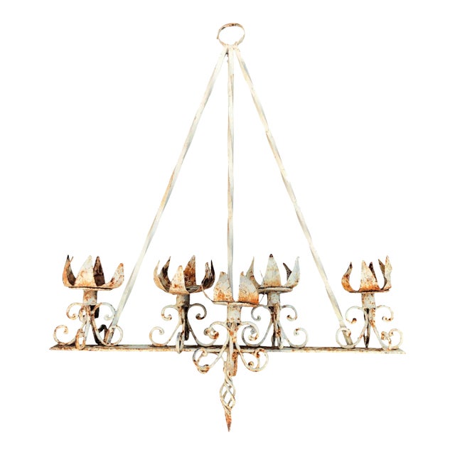 Medieval Style Iron Wall Torchiere For Sale