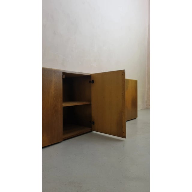 Set of 2 modular furniture from the Mou series designed by Afra and Tobia Scarpa for Molteni 1974. Structure in solid...