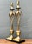 Mid 20th Century Vintage Palm Tree Brass Table Lamps - Pair For Sale - Image 5 of 10