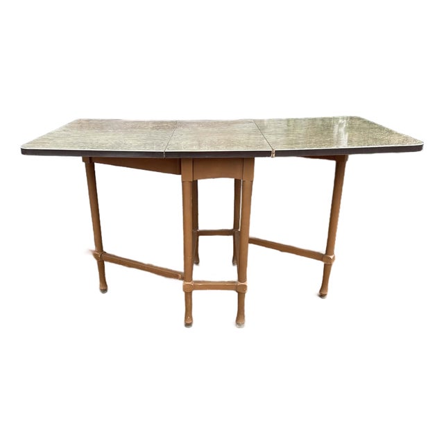 English Gateleg Formica Dining Table For Sale