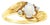 Oval Opal Ring with Diamond Accents, Size 9 For Sale