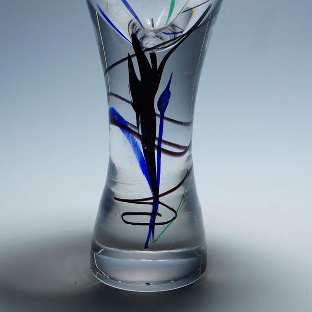 Mid 20th Century Vase of the Abstracta Series, Vicke Lindstrand for Kosta, Sweden 1950s For Sale - Image 5 of 9