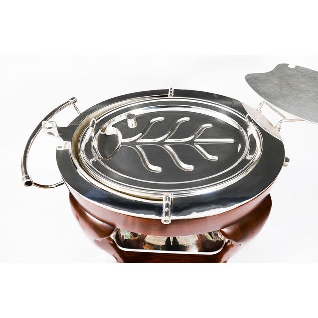 Antique Art Deco Drakes Silver Plated Beef Carving Trolley, 1930s For Sale - Image 6 of 18