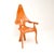 Italian Sculptural Armchair in Elm, 1970s For Sale - Image 11 of 11