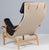 Set of Pernilla Lounge Chair and Ottoman in Leather attributed to Bruno Mathsson for Dux, 1980s For Sale - Image 11 of 13