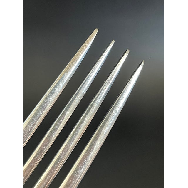 Silver 1847 Rogers Bros A1 Berkshire 1897 Silverplate Dinner Forks, Set of 5 For Sale - Image 8 of 8