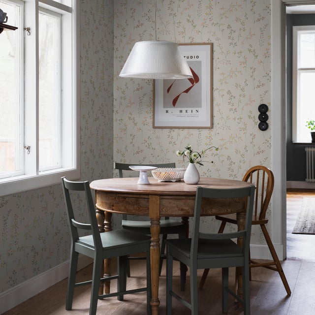 Mid-Century Modern Sample - Borastapeter Gråäng Wallpaper in Bone For Sale - Image 3 of 3