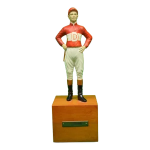 "21" Club Jockey W/ b.a. Dario Owner's Plaque