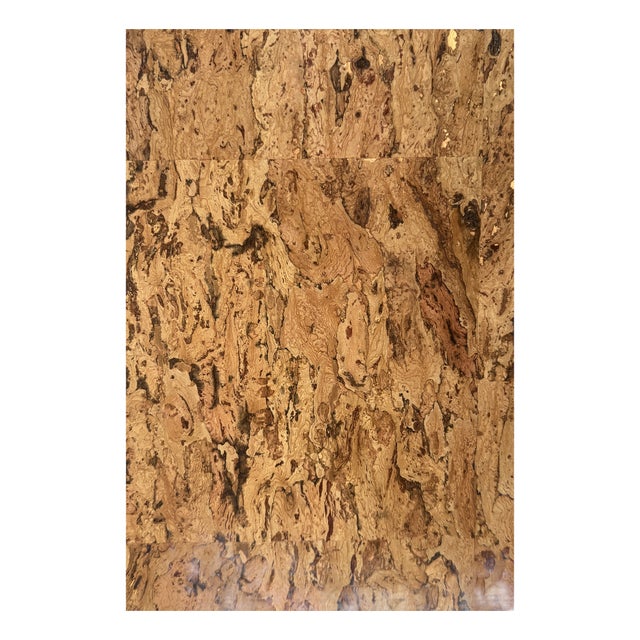 Luxury Natural Cork Wallpaper by House Party | Classic Brown on Bronze Metallic | 6 Yards For Sale
