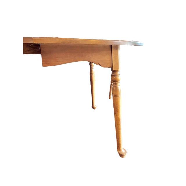 Wood Vintage Pennsylvania House Maple Dining Table With 2 Leaves For Sale - Image 7 of 18