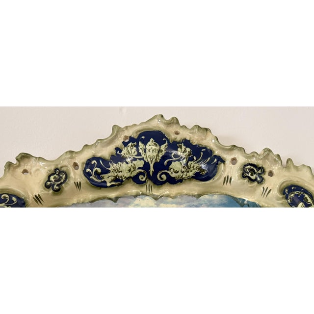 WELCOME AND THANK YOU FOR TAKING THE TIME TO LOOK!! Absolutely gorgeous, Stunning, an elaborate oval ceramic wall platter...