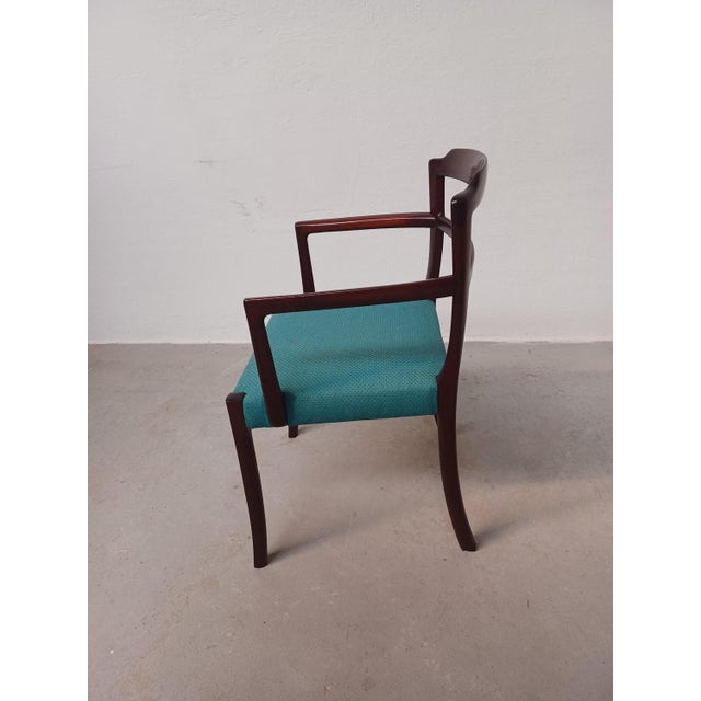 Set of Danish Mahogany Armchairs by Ole Wanscher for A.J. Iversen, Customizable Reupholstery, 1960s For Sale - Image 6 of 14