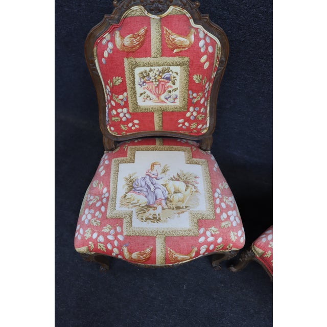Louis XV Style Walnut Side Chairs – Pair For Sale - Image 10 of 11