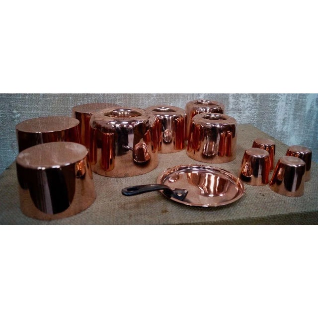 Antique Victorian Copper Jelly Moulds from W.S Jones Br, Downs Street London, Set of 12 For Sale - Image 6 of 9