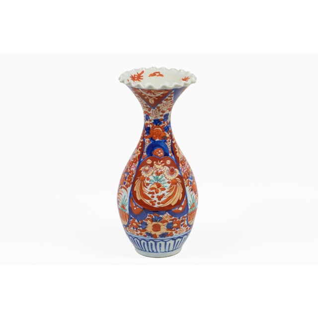 Antique Imari Baluster Shaped Vase For Sale - Image 4 of 9