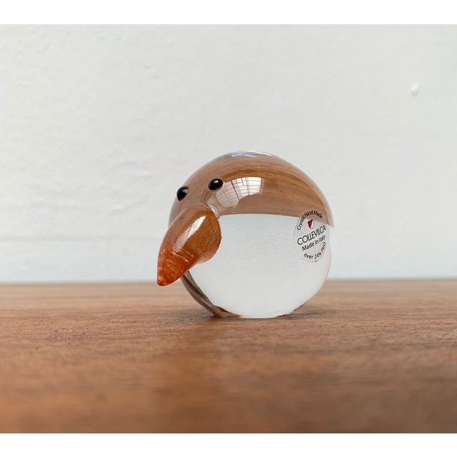 Vintage Italian Handmade Glass Bird from Collevilca, Italy For Sale - Image 3 of 15