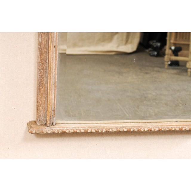 French Antique Fan-Carved Pier Mirror For Sale - Image 10 of 11
