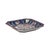 Vintage Deep Blue Flower Birds Square Ceramic Display Tray For Sale - Image 4 of 7