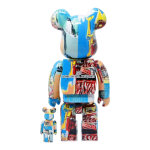 Basquiat Bearbrick Figure (400% & 100%) - Set of 2