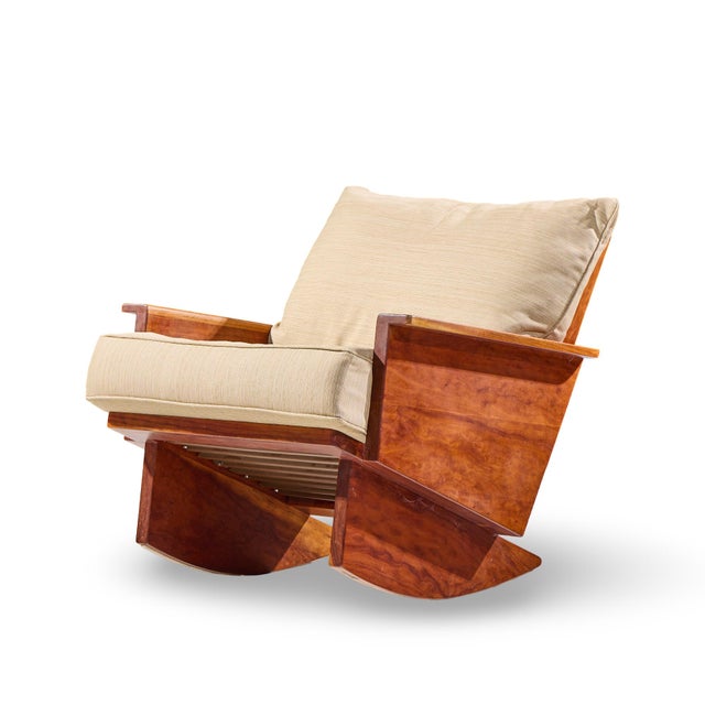 Mid-Century Modern Arden Riddle S308-R Mid Century Cherry Rocking Chair For Sale - Image 3 of 10