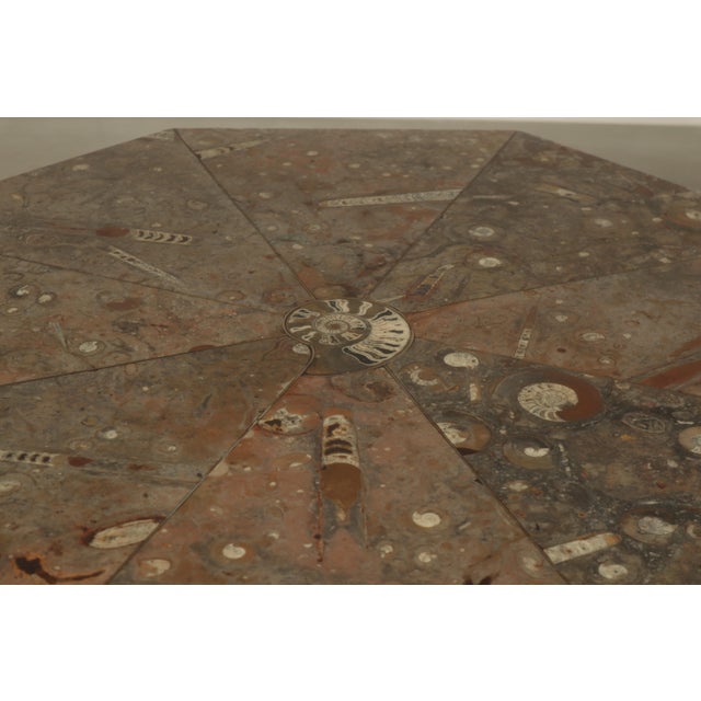 Fossil Stone Pedestal Coffee Table, France, 1970s For Sale - Image 9 of 14
