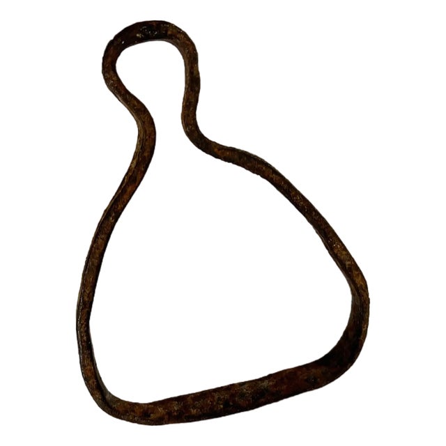 1890s Antique Forged Iron English Saddle Stirrup For Sale