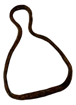 1890s Antique Forged Iron English Saddle Stirrup