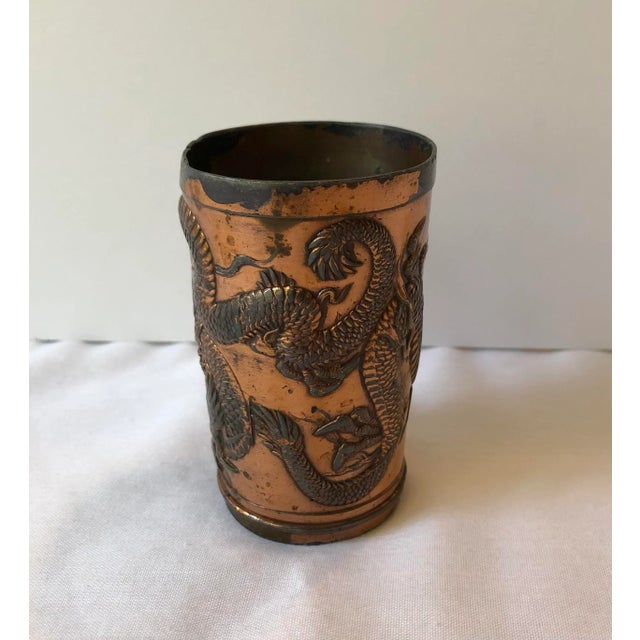 Japanese Vintage Japanese Dragon Cup For Sale - Image 3 of 6