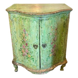 18th C. Italian Painted Side Cabinet For Sale